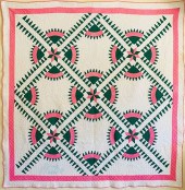 PINK AND GREEN GEOMETRIC PATCH