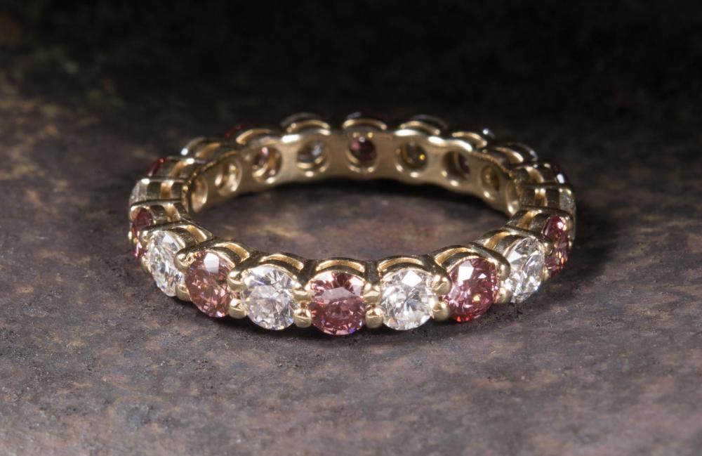 PINK AND WHITE DIAMOND ETERNITY