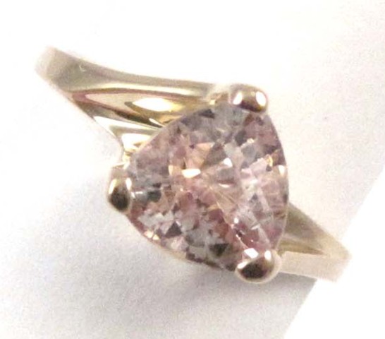 PINK BERYL AND FOURTEEN KARAT