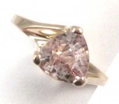 PINK BERYL AND FOURTEEN KARAT