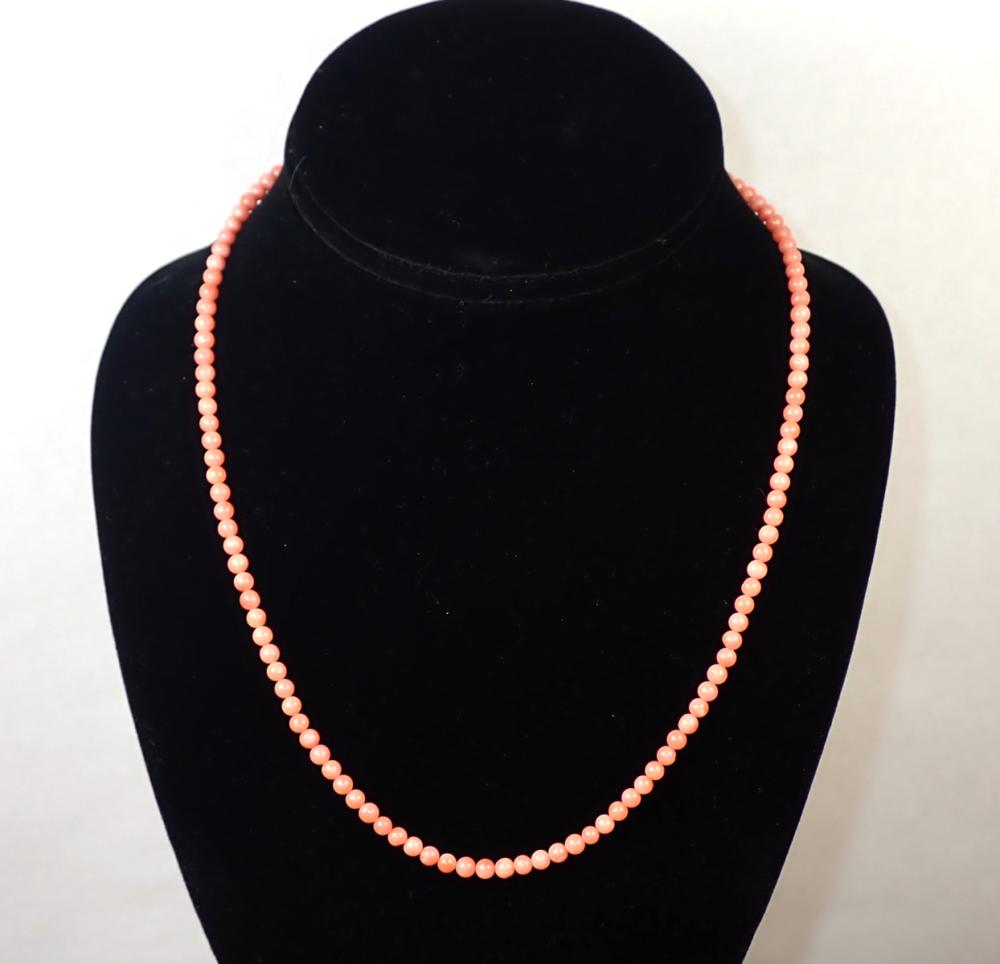 PINK CORAL AND GOLD NECKLACEPINK