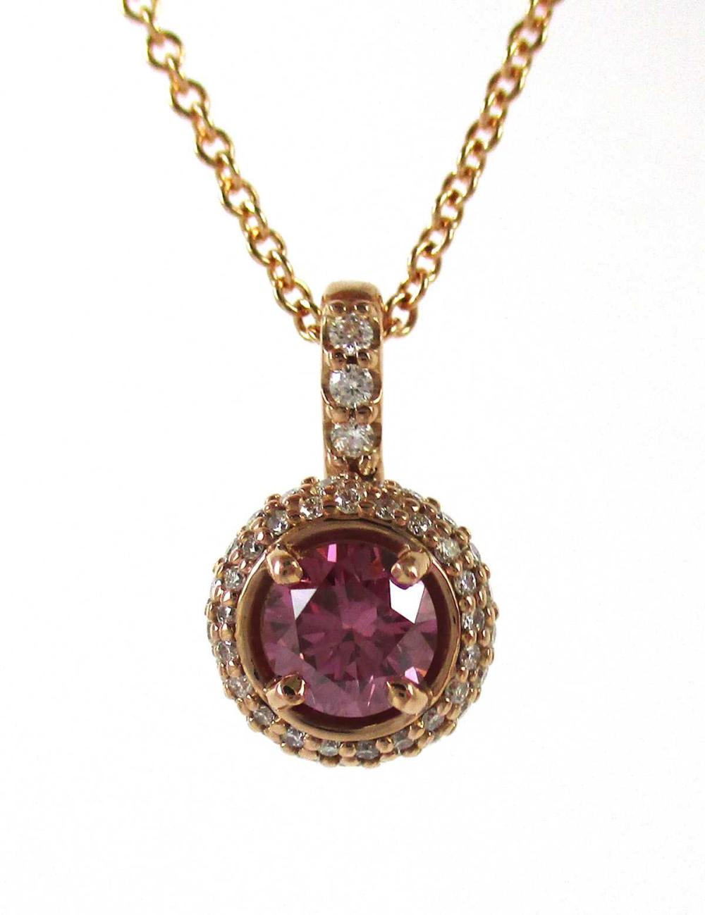 PINK DIAMOND AND FOURTEEN KARAT