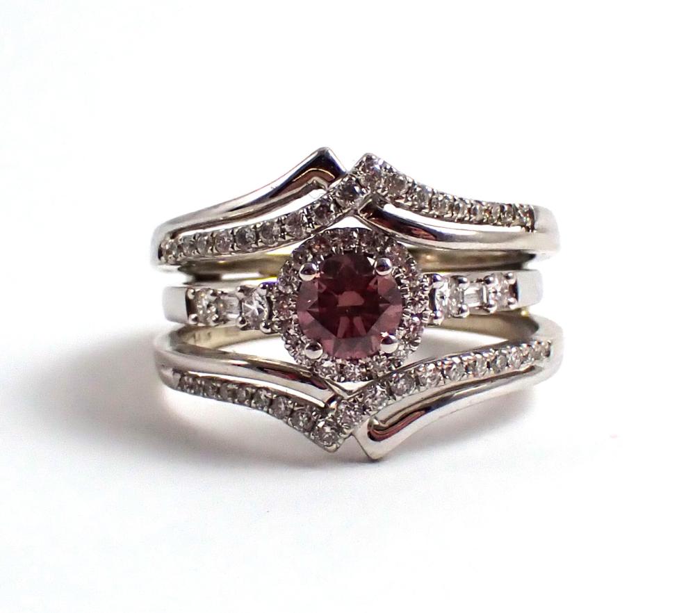 PINK DIAMOND AND FOURTEEN KARAT