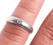 PINK DIAMOND PLATINUM RING 5.3