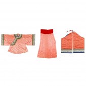 PINK GROUND SILK EMBROIDERED L
