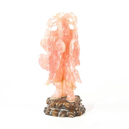 PINK JADEITE JADE SCULPTURE SHOULAO