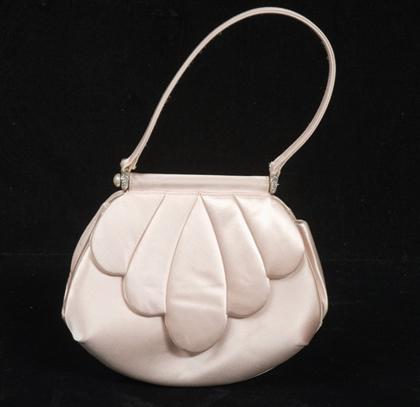 Pink Judith Leiber satin purse   