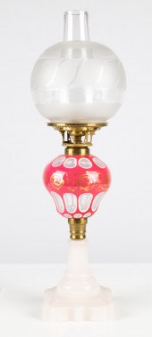 PINK OVERLAY & OPALINE OIL LAM
