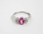PINK SAPPHIRE, DIAMOND AND EIG