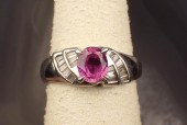 PINK SAPPHIRE, DIAMOND AND PLA