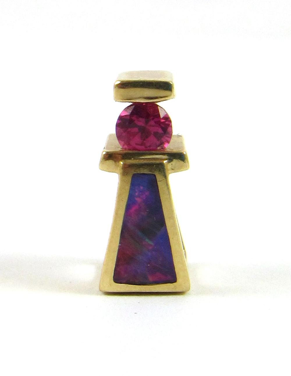 PINK SAPPHIRE, OPAL AND FOURTEEN