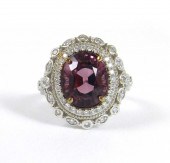 PINK SPINEL, DIAMOND AND FOURT