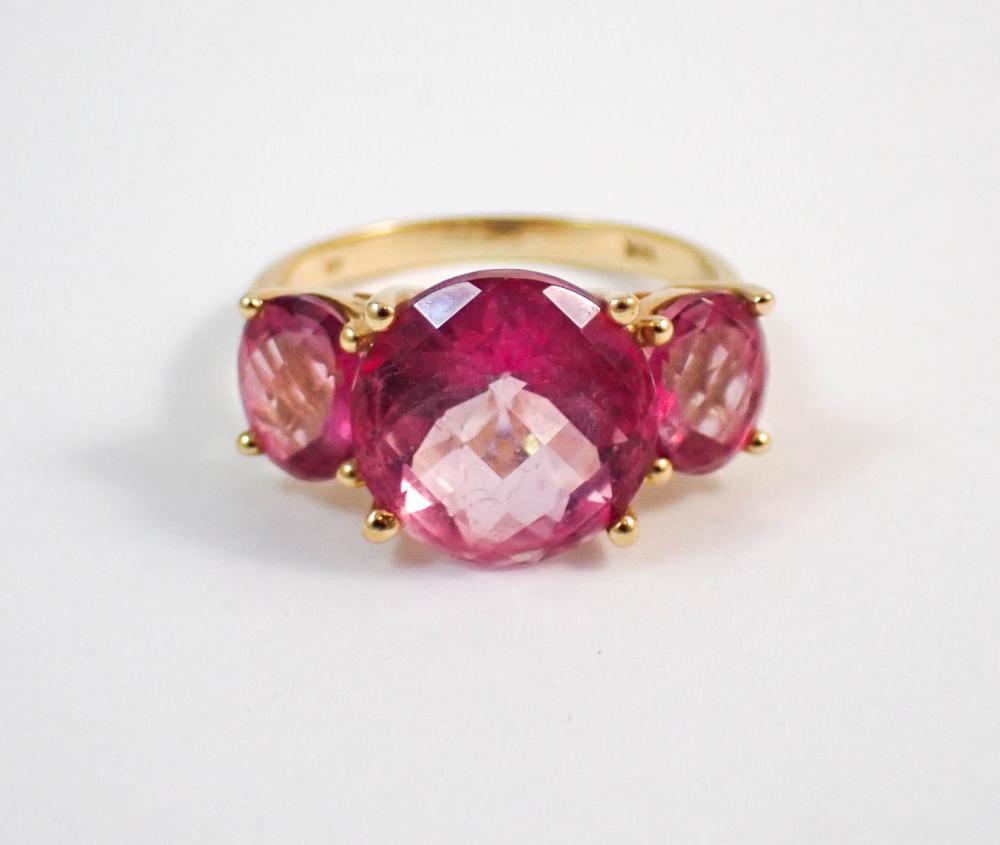 PINK TOPAZ AND FOURTEEN KARAT
