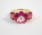 PINK TOPAZ AND FOURTEEN KARAT