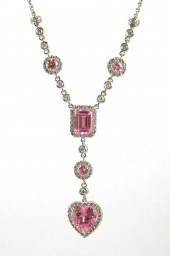 PINK TOPAZ, DIAMOND AND EIGHTE