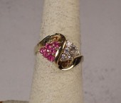 PINK TOURMALINE AND FOURTEEN K