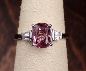 PINK TOURMALINE, DIAMOND AND P