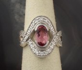 PINK TOURMALINE, DIAMOND AND W
