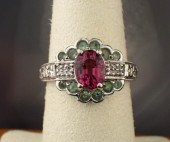 PINK TOURMALINE, GREEN SAPPHIR