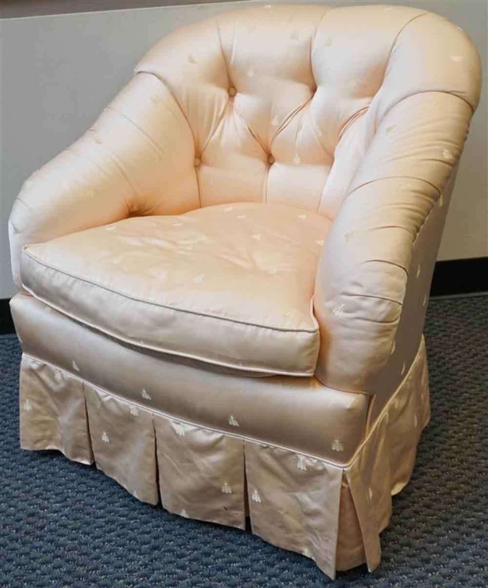 PINK TUFTED 'BEE' UPHOLSTERED