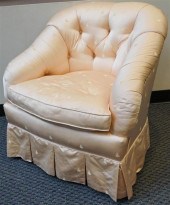 PINK TUFTED 'BEE' UPHOLSTERED