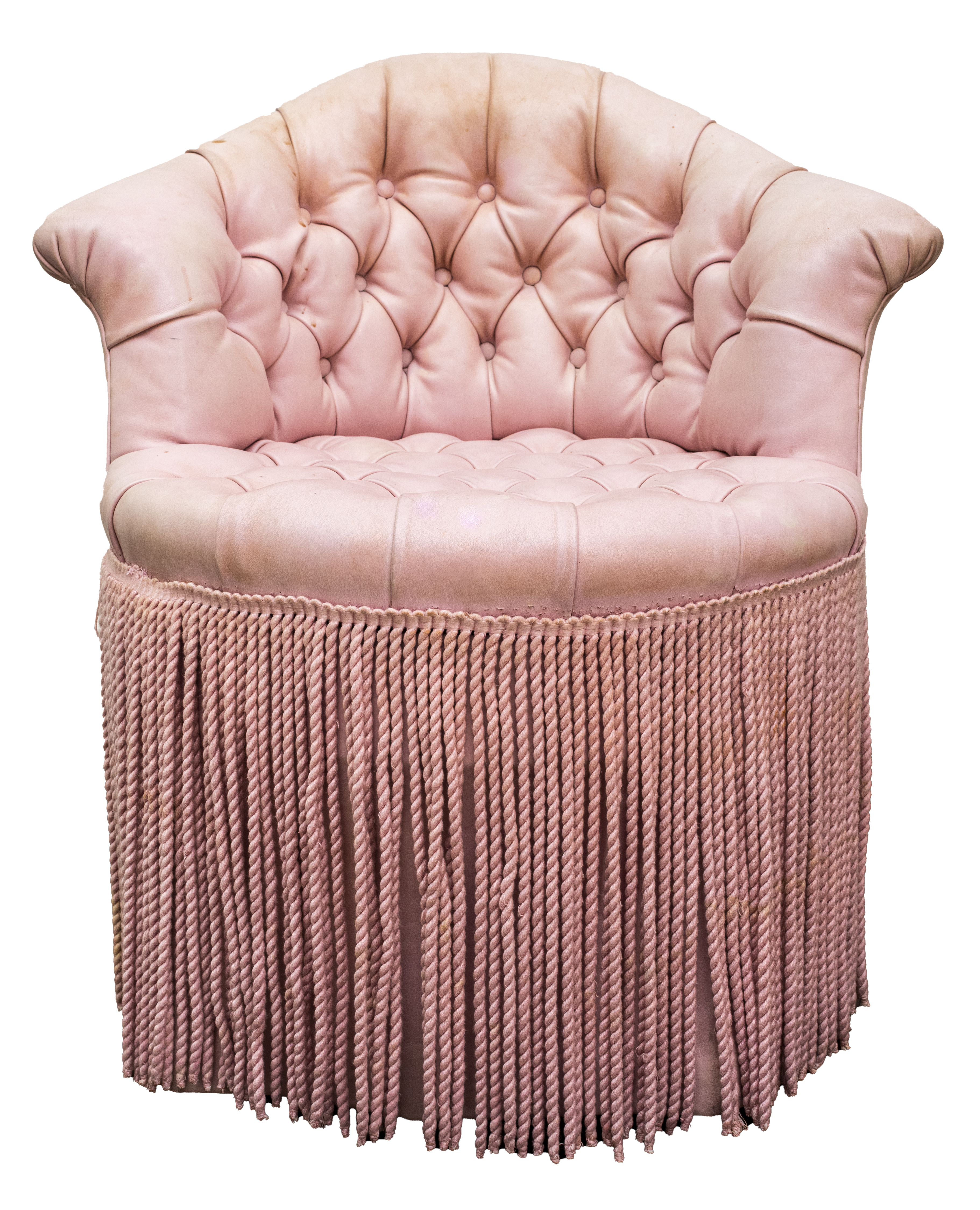 PINK UPHOLSTERED MAQUILLEUSE