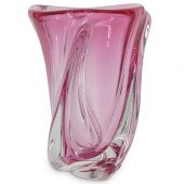 PINK VAL ST. LAMBERT VASEDESCR