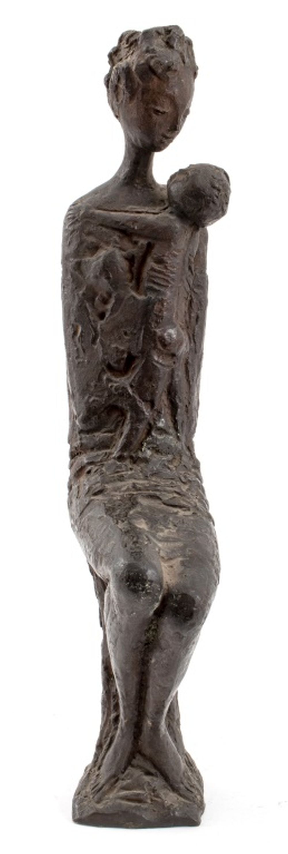 PINO CONTE MOTHER & CHILD BRONZE