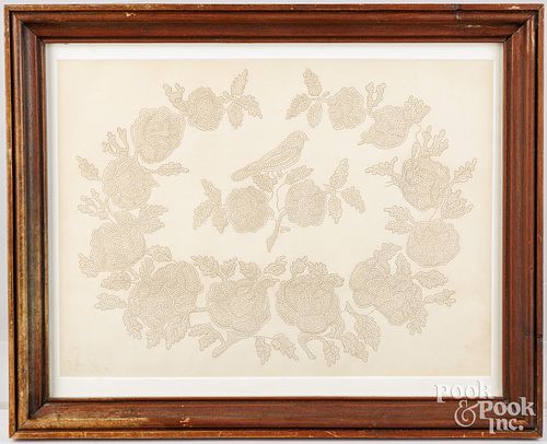 PINPRICK PICTUREPinprick wreath,