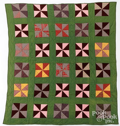 PINWHEEL VARIANT PATCHWORK QUILT,
