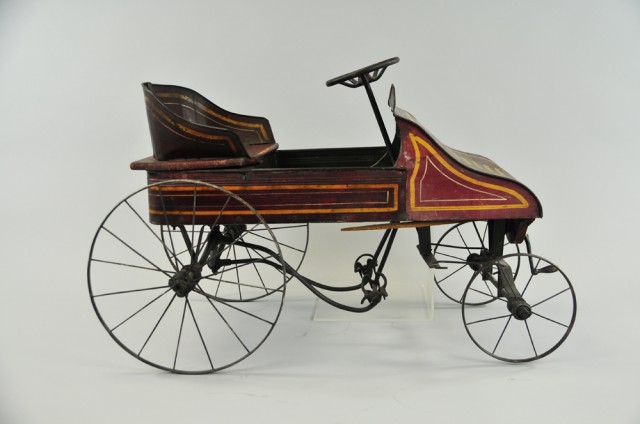 ''PIONEER'' PEDAL CAR Early wood