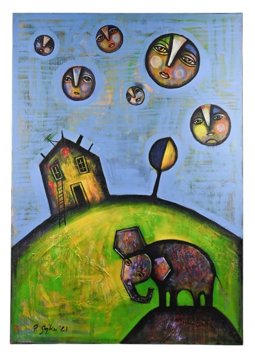 PIOTR SUJKA SIGNED ACRYLIC