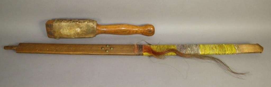 PIPE HANDLE & MALLETca. 19th-20th