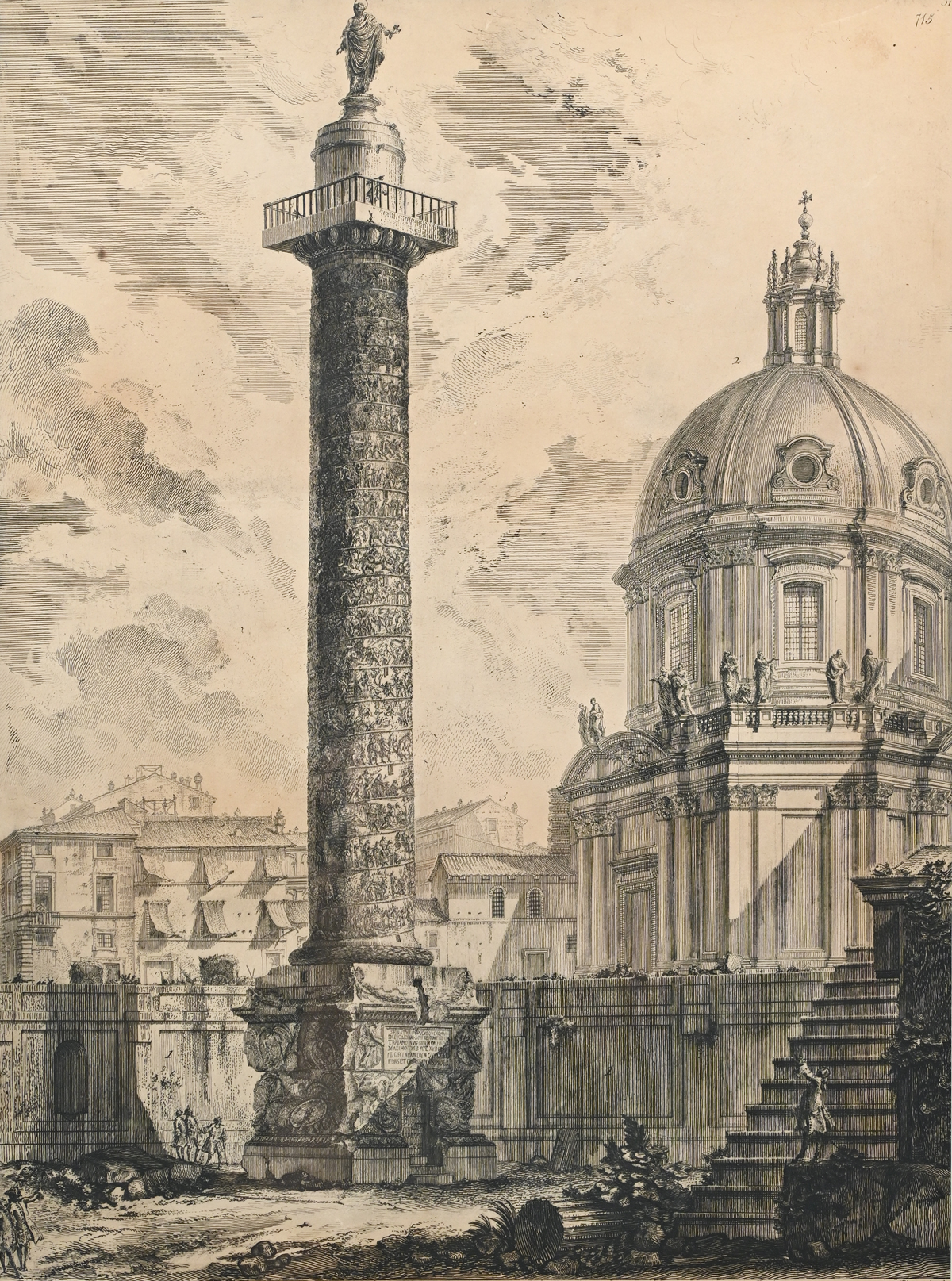 PIRANESI ENGRAVING ''COLONNA
