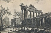 PIRANESI ENGRAVING TEMPIO DELL