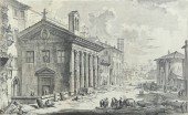 PIRANESI ENGRAVING TEMPIO DELL
