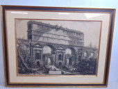 PIRANESI ETCHING, ARCH OF VESP