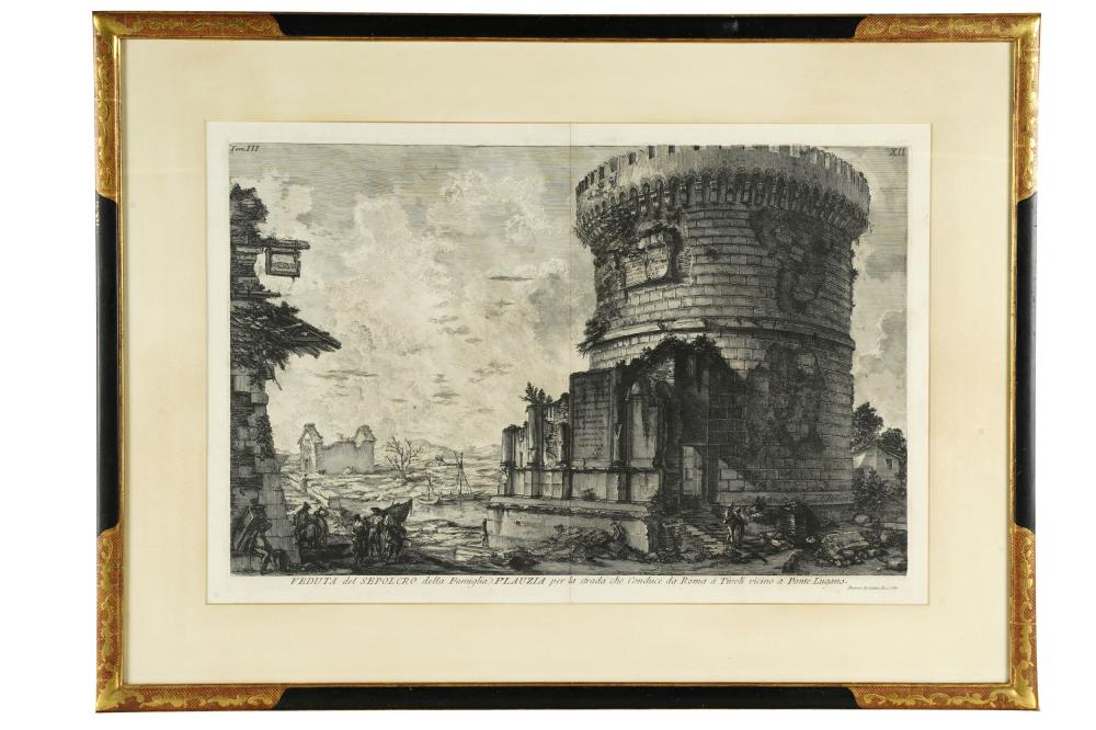 PIRANESI: "VIEW OF THE TOMB OF