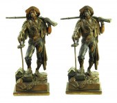 PIRATE BOOKENDS, C. 1920'S, MA