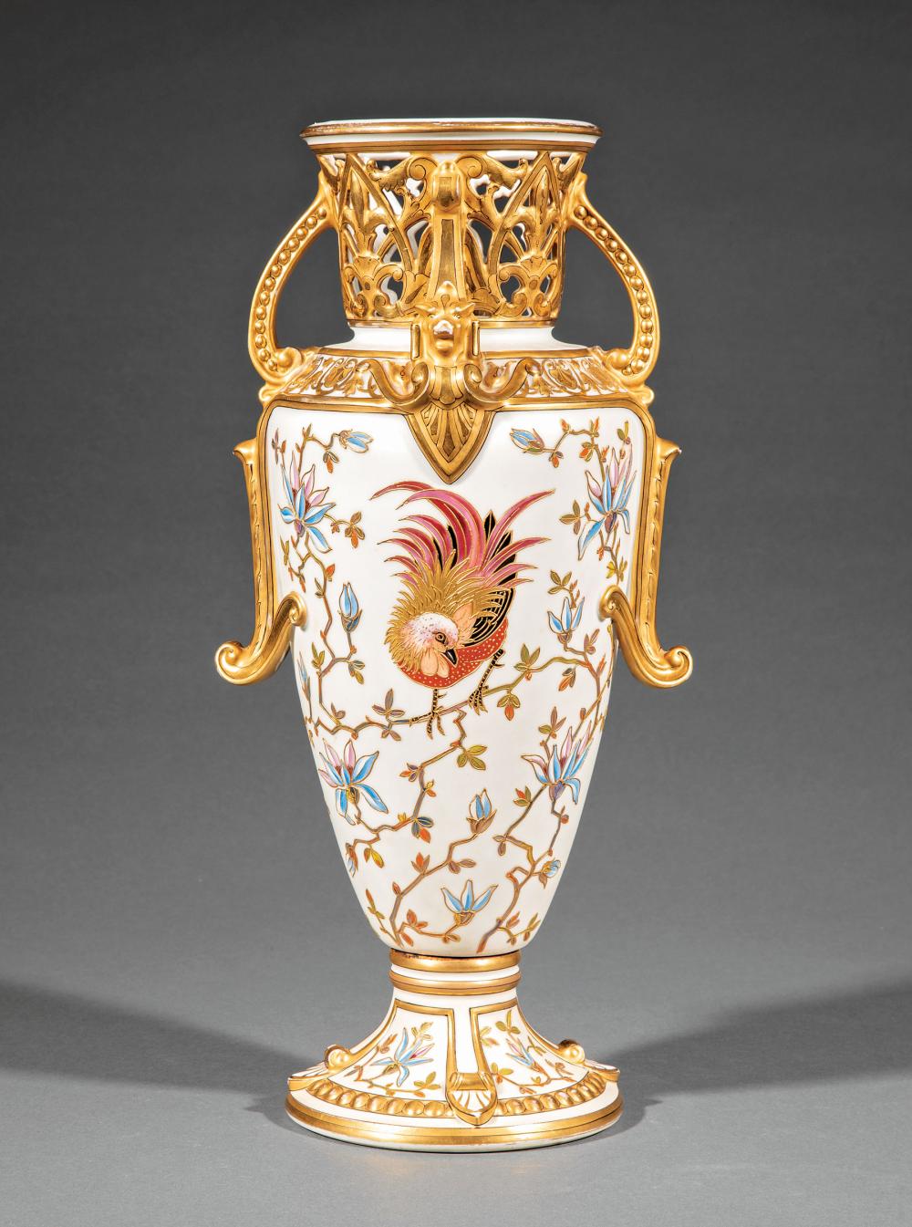 PIRKENHAMMER POLYCHROME AND GILT