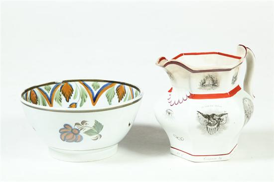 PITCHER AND BOWL.  England  1st