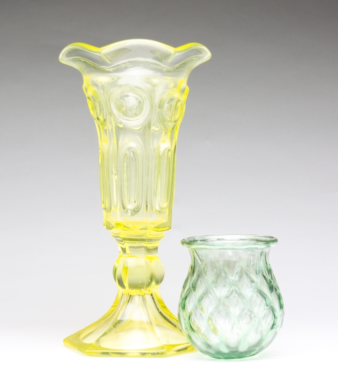 PITTSBURGH GLASS VASE AND CHRISTMAS