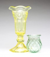 PITTSBURGH GLASS VASE AND CHRI