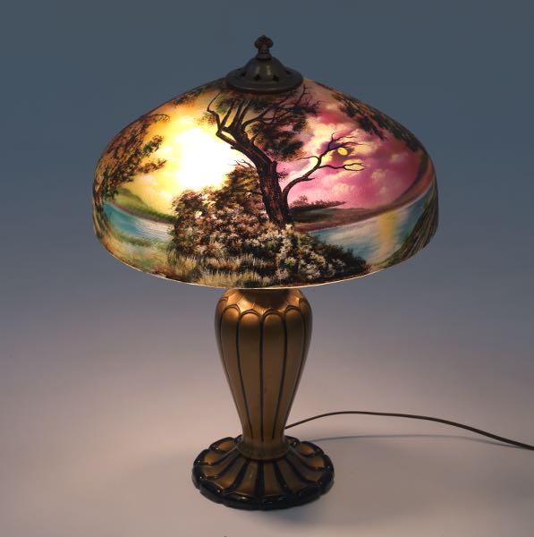 PITTSBURGH LAMP "A SUNRISE"  25"