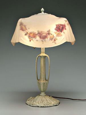 Pittsburgh reverse painted lamp,