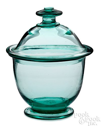 PITTSBURGH-TYPE AQUA GLASS