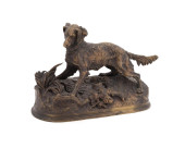 P.J. MENE, HUNTING DOG, BRONZE