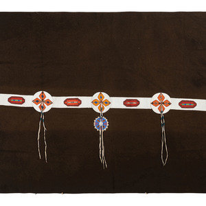 Plains Beaded Blanket Strip, on