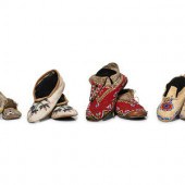 Plains Beaded Hide Moccasins
f