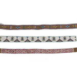 Plains Beaded Hide Strips and